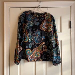 J. Crew Paisley Blouse